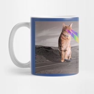 Space Cat vs Desert Diner Mug